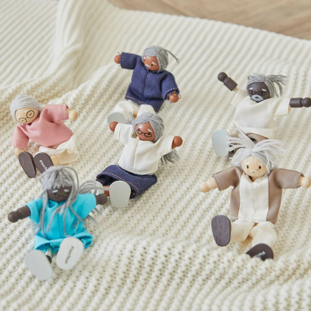 Grandfather Dollhouse Figure - Medium Skin Tone - Image 5